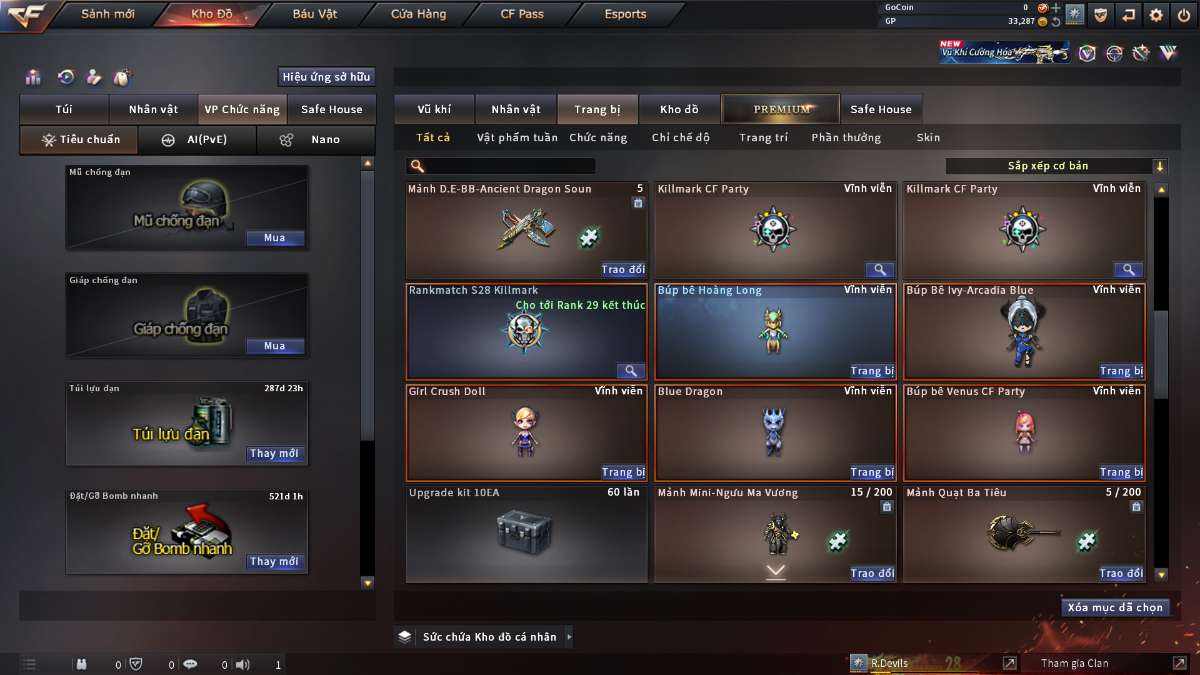 shop acc cf uy tin gia re